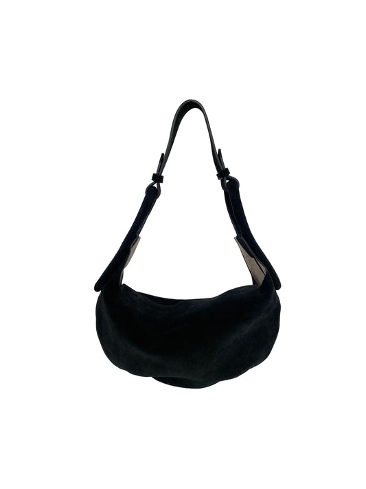 Cartera Amalfi suede Negro